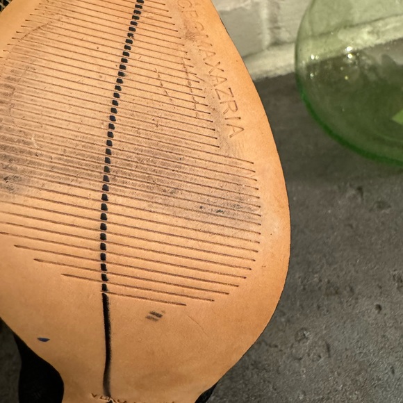 BCBGMaxAzria Vera Cuoio Leather Navy Leather Snakeskin Print/Lace Bootie… - Picture 8 of 11